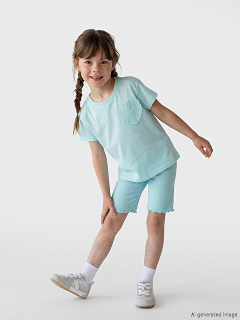 LCW Kids Fitilli Kız Çocuk Kısa Tayt - S6MJ94Z1-QWW