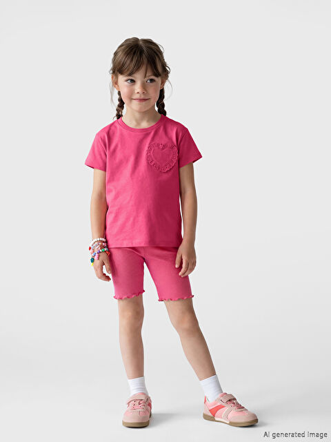 LCW Kids Ребристые короткие леггинсы для девочек