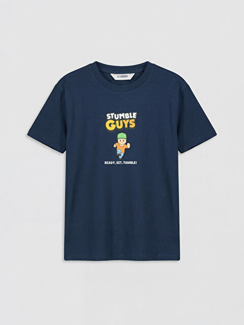 LCW Kids Stumble Guys Baskılı Erkek Çocuk Tişört