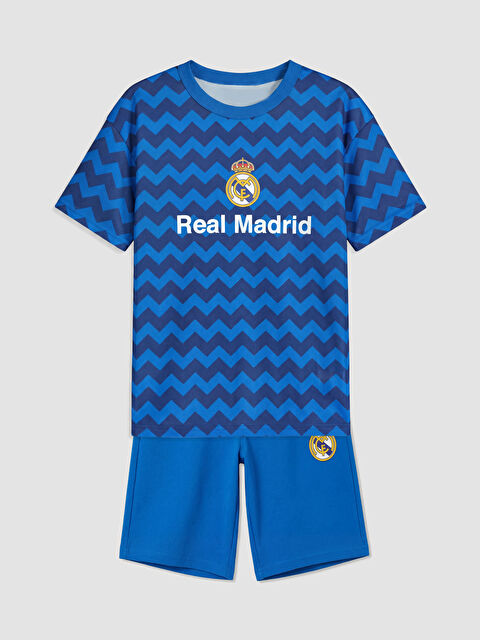 LCW Kids Real Madrid Baskılı Erkek Çocuk Şortlu Takım