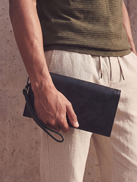 LCW ACCESSORIES Deri Görünümlü Erkek El Çantası