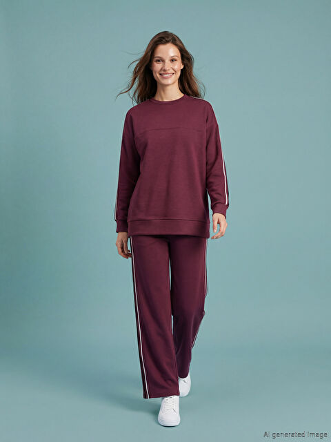 LCW Modest Beli Lastikli Geniş Paça Kadın Eşofman Altı - S6ML91Z8-HNV