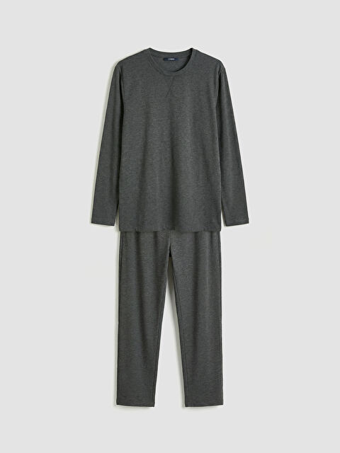 LC WAIKIKI Kolay Giyilebilir Çıtçıtlı Erkek Pijama Takımı - S6MM18Z8-LAM