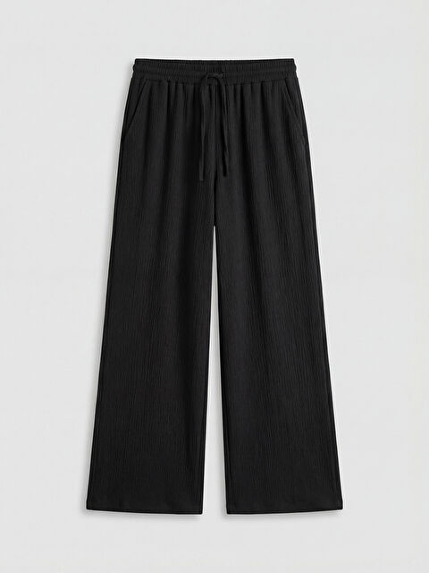 LCW Modest Beli Lastikli Dokulu Kadın Pantolon - S6MM62Z8-CVL