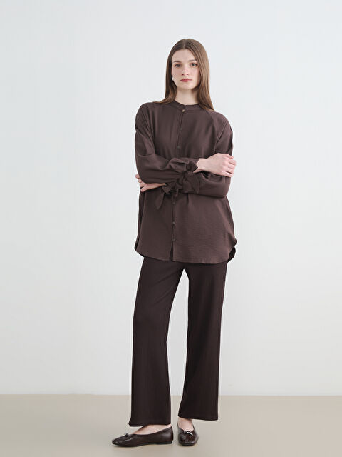 LCW Modest Beli Lastikli Dokulu Kadın Pantolon - S6MM62Z8-HMK