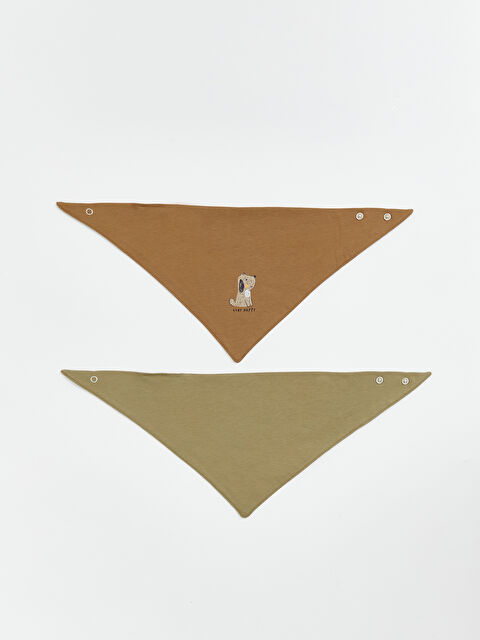 LCW ACCESSORIES Baskılı Erkek Bebek Mama Önlüğü 2'li - S6MM69Z1-YDJ