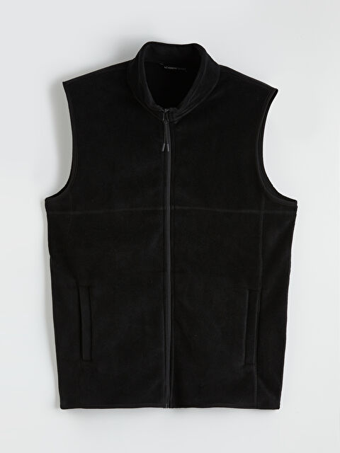 LCWAIKIKI Classic Standart Kalıp Dik Yaka Polar Yelek - S6MM89Z8-CVL