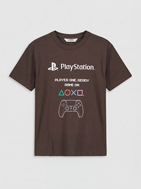 LCW Kids PlayStation Baskılı Erkek Çocuk Tişört