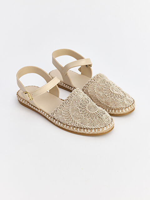 LCW STEPS Deri Görünümlü Kadın Sandalet