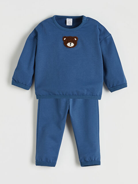 LCW baby Ayı Nakışlı Erkek Bebek Takım - S6MN86Z1-ZF6