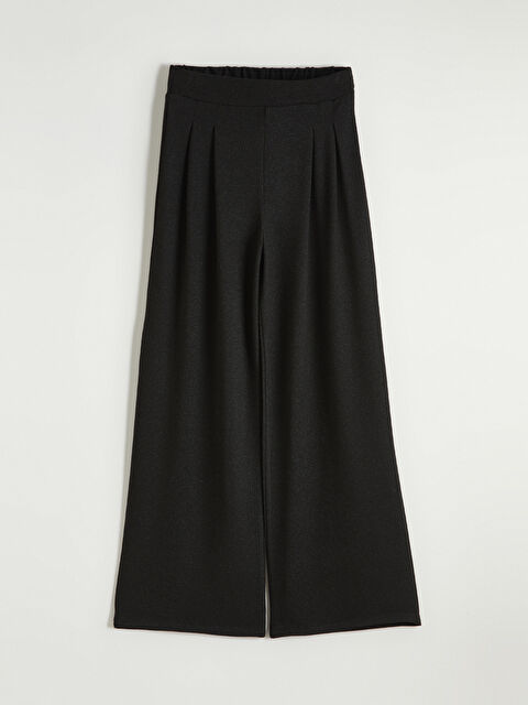 LCWAIKIKI Classic Beli Lastikli Geniş Paça Kadın Pileli Pantolon - S6MN93Z8-CVL