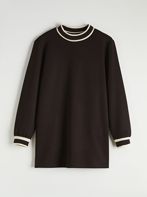 LCWAIKIKI Classic Dik Yaka Soft Touch Kadın Sweatshirt Tunik - S6MO11Z8-HQT