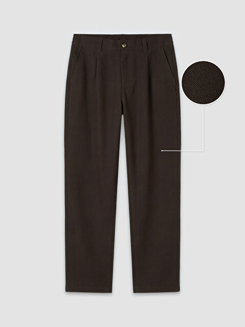 LCW Vision Standart Kalıp Erkek Dokulu Pileli Pantolon