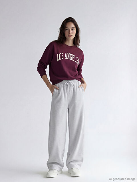 XSIDE Pantaloni de trening groși pentru femei cu talie elastică - S6MO40Z8-CY9