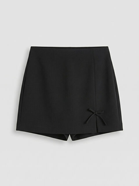 XSIDE Beli Fermuarlı Fiyonklu Şort Etek - S6MO44Z8-CVL