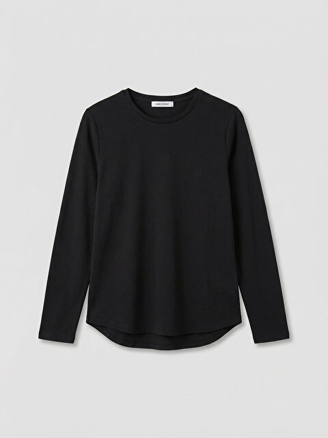 LCWAIKIKI Classic Bisiklet Yaka Kadın Tişört - S6MO48Z8-CVL