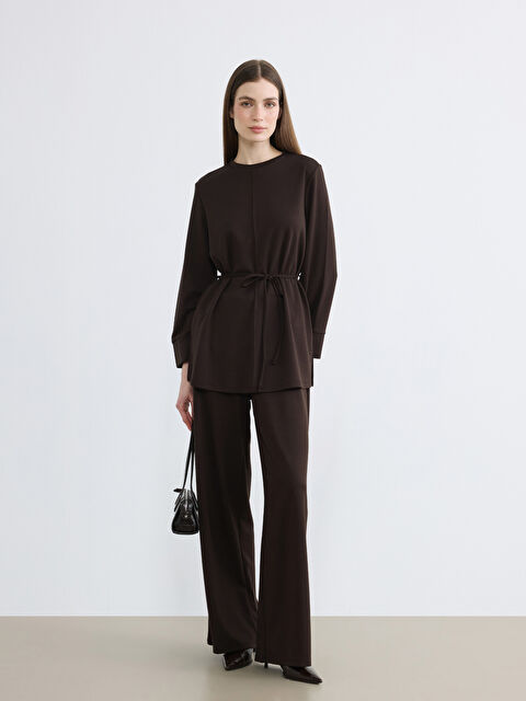 LCW Modest Beli Lastikli Soft Touch Kadın Eşofman Altı - S6MO53Z8-HMK