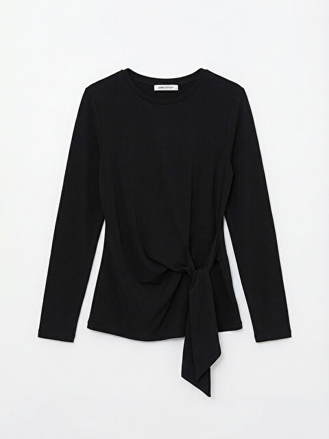 LCWAIKIKI Classic Bisiklet Yaka Bağlama Detaylı Kadın Body - S6MO86Z8-CVL