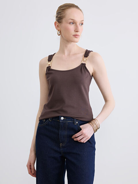 LCWAIKIKI Classic U Yaka Toka Detaylı Büzgülü Bluz - S6MO92Z8-HSK