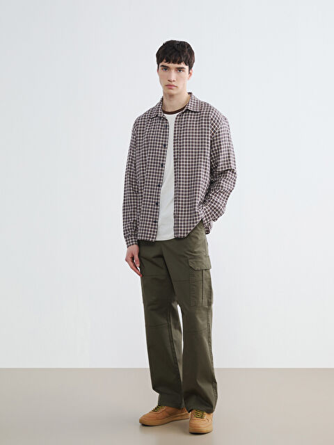 XSIDE Rahat Kalıp Gabardin Erkek Kargo Pantolon - S6MP10Z8-HCZ