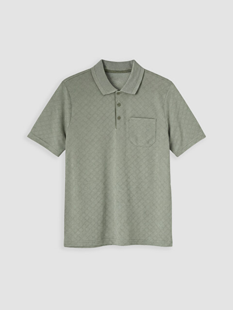 LCWAIKIKI Classic Polo Collar Textured Men's T-Shirt - S6MP13Z8