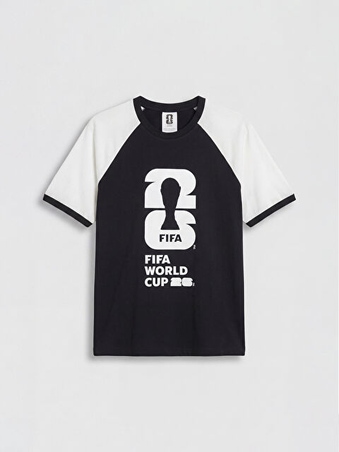 XSIDE Bisiklet Yaka FIFA 2026 Baskılı Erkek Tişört