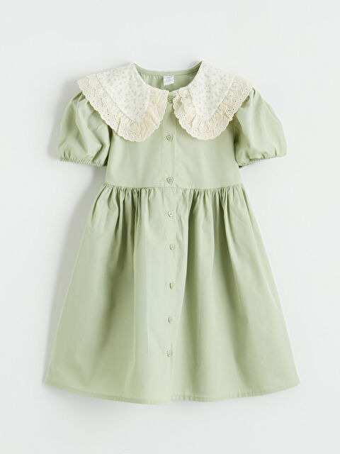 LCW Kids Bebe Yaka Kız Çocuk Elbise - S6MP66Z1-FJY