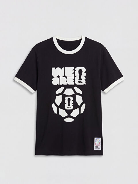 XSIDE Bisiklet Yaka FIFA 2026 Baskılı Erkek Tişört