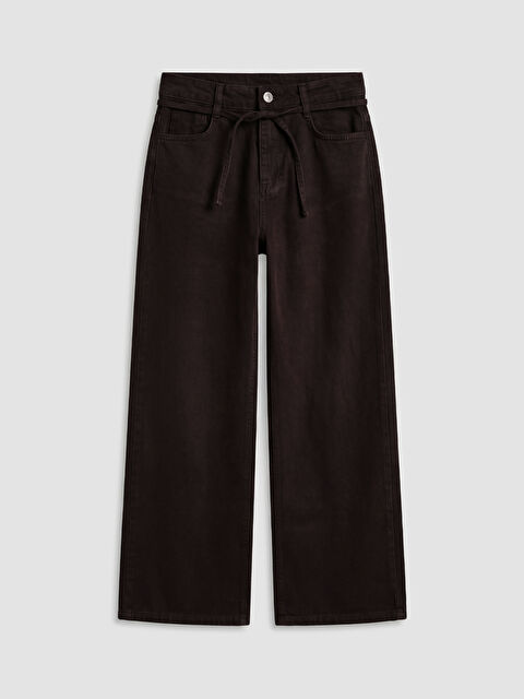 LCW Kids Wideleg Kız Çocuk Gabardin Pantolon - S6MP76Z4-HMK