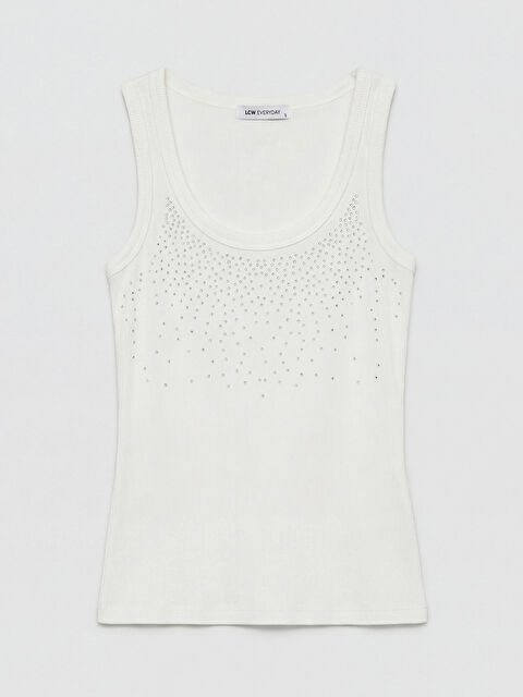 LCW EVERYDAY U Yaka Taşlı Kadın Atlet - S6MP94Z8-R9J