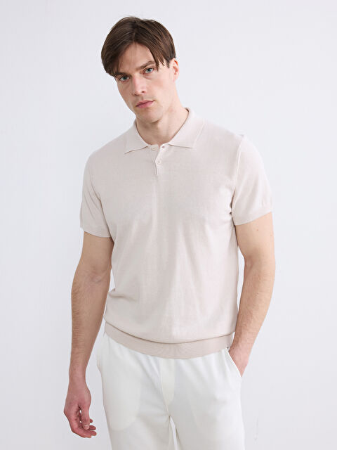 LCW ECO Polo Yaka Erkek Triko Kazak - S6MQ17Z8-1P1