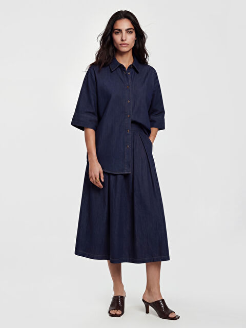 LCW Jeans Kadın Jean Gömlek