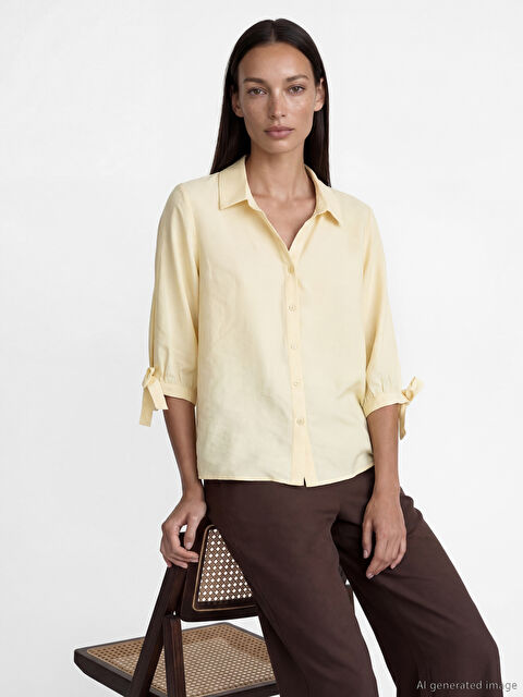 LCW STUDIO Modal Karışımlı Kadın Gömlek - S6MQ65Z8-DJQ