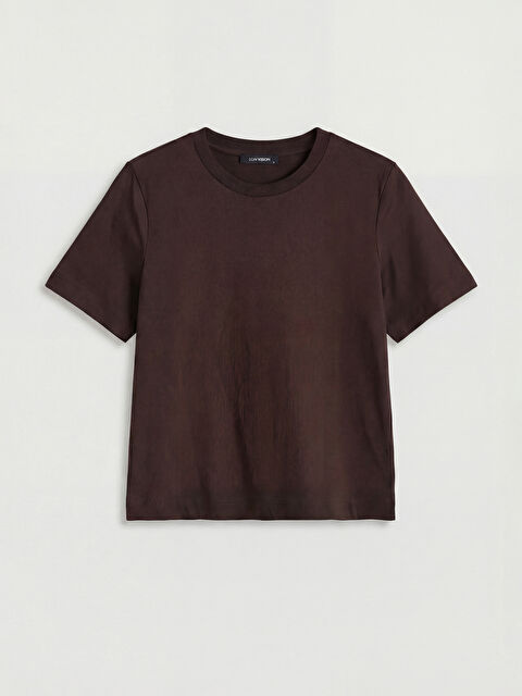 LC WAIKIKI Bisiklet Yaka Kadın Tişört - S6MQ86Z8-HDD