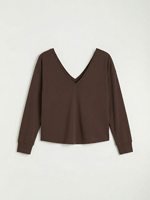 XSIDE Kayık Yaka Soft Touch Kadın Sweatshirt - S6MQ99Z8-ZHA