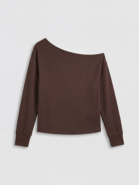 XSIDE Kayık Yaka Soft Touch Kadın Sweatshirt - S6MQ99Z8-ZHA