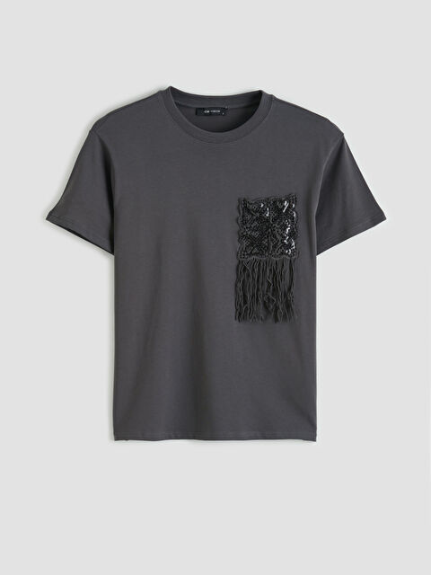 LCW Vision Bisiklet Yaka Püskül Detaylı Bluz - S6MR19Z8-R34