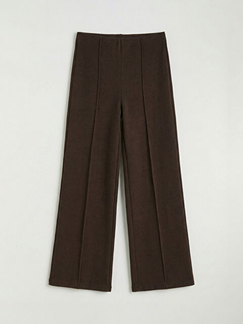 LCW Vision Beli Lastikli Geniş Paça Kadın Triko Pantolon - S6MR33Z8-D2N