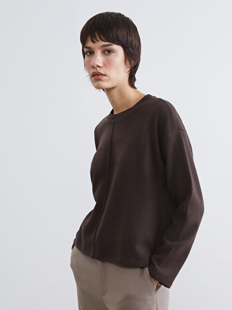 LCW Vision Bisiklet Yaka Triko Kadın Kazak - S6MR34Z8-D2N