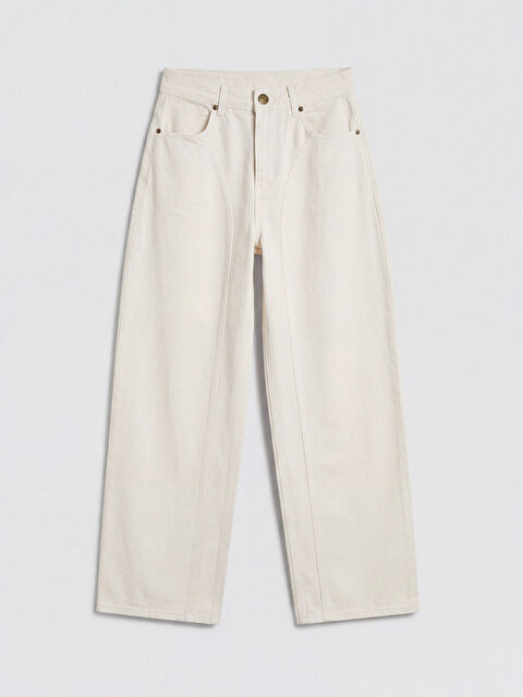 Soulife Barrel Fit Kadın Jean Pantolon