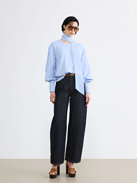 Soulife Barrel Fit Kadın Jean Pantolon	 - S6MR64Z8-CRP