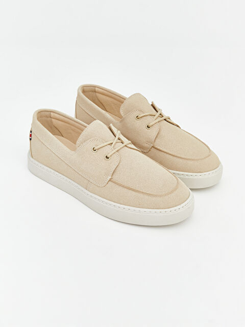 LCW STEPS Süet Görünümlü Bağcıklı Erkek Klasik Ayakkabı - S6MR76Z8-CR8