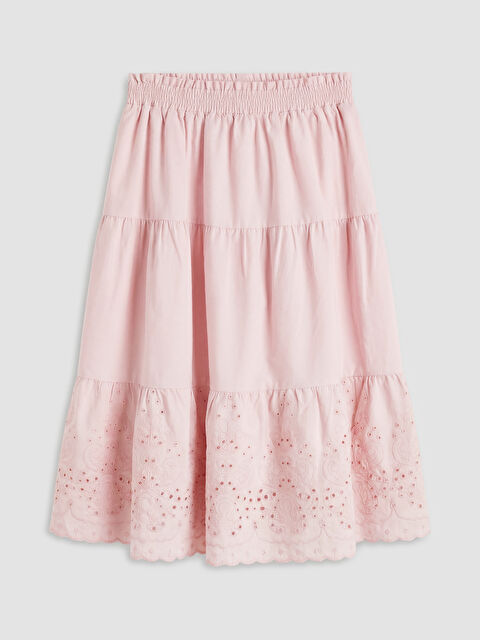 LCW Kids Beli Lastikli Fisto Detaylı Kız Çocuk Etek - S6MT02Z4-G2L