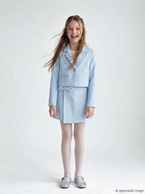 LCW Kids Kız Çocuk Fiyonk Detaylı Şort Etek - S6MT13Z4-QYD