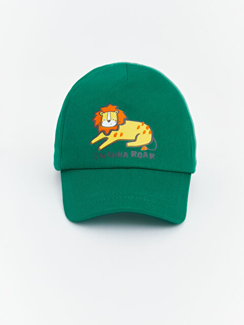 LC WAIKIKI Aslan Baskılı Erkek Bebek Kep Şapka