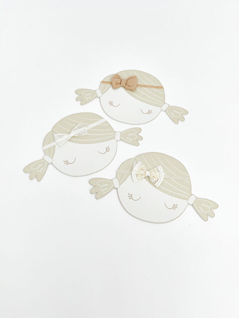 LCW baby ربطة شعر بيج فاتح / ايكرو طفلة - S6MT64Z1-FDL