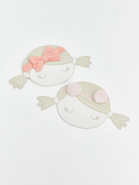 LCW baby Fiyonk Figürlü Kız Bebek Saç Bandı 2'li - S6MT72Z1-ZHB