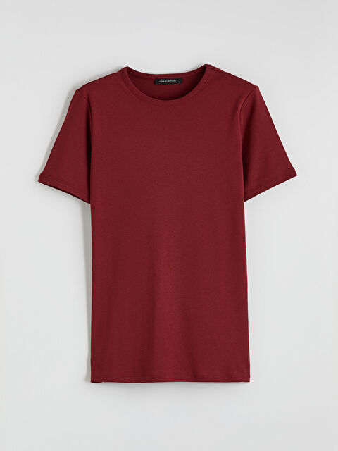 LCWAIKIKI Basic Bisiklet Yaka Kadın Tişört - S6MT77Z8-HJE