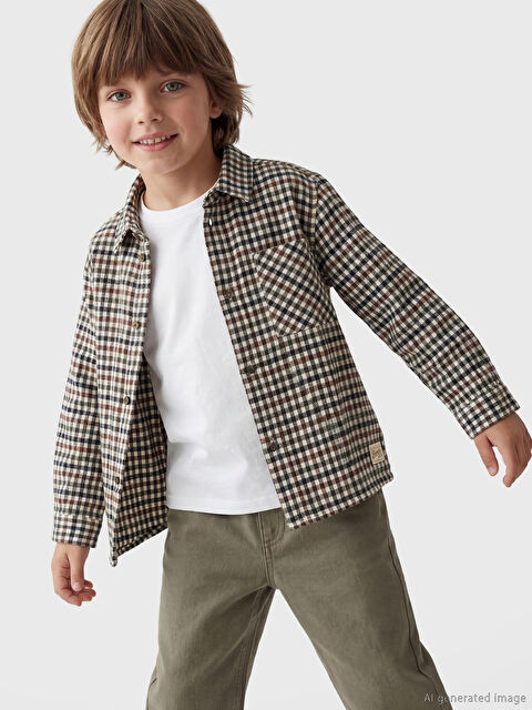 LCW Kids Ekose Erkek Çocuk Gömlek - S6MT82Z1-LRA