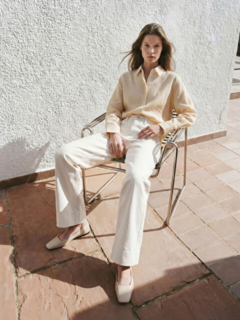 LCW Modest Yüksek Bel Wideleg Kadın Jean Pantolon